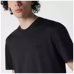 ZEGNA Navy blue T-shirt with embroidered logo