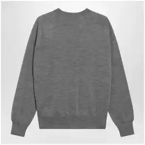 Ami Paris Grey wool Ami de Coeur sweater