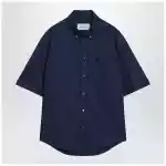 Ami Paris Ink blue boxy Ami De Coeur shirt