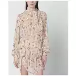 ISABEL MARANT Étoile Beige blouse with floral print