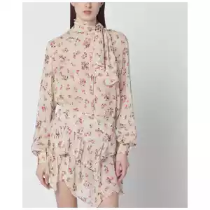ISABEL MARANT Étoile Beige blouse with floral print