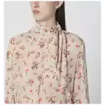 ISABEL MARANT Étoile Beige blouse with floral print