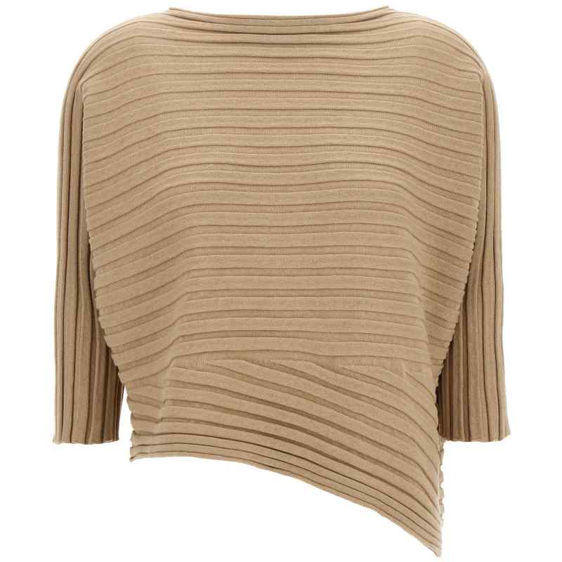 Issey Miyake Cotton Cashmere Knit Top