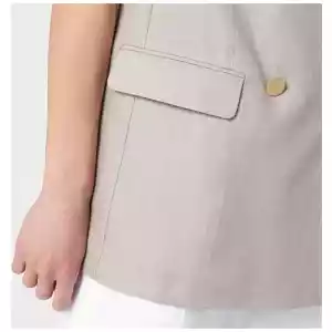 Tagliatore Beige double-breasted linen vest
