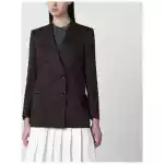 Tagliatore Brown linen-blend double-breasted jacket