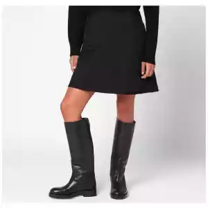 Jil Sander Black quilted skirt