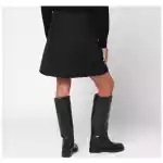 Jil Sander Black quilted skirt