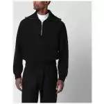 Jil Sander Navy blue half-zip sweatshirt