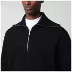 Jil Sander Navy blue half-zip sweatshirt