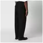 Jil Sander Black technical serge trousers