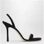 Jimmy Choo Jenn 100 black suede sandals