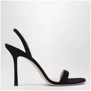 Jimmy Choo Jenn 100 black suede sandals