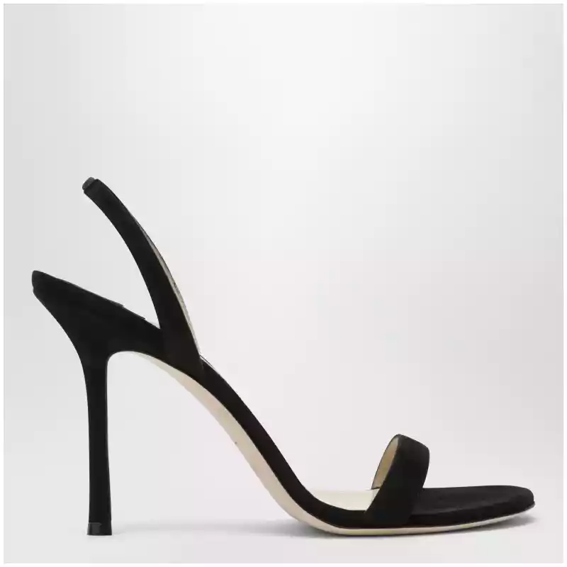 Jimmy Choo Jenn 100 black suede sandals