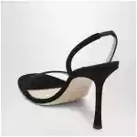 Jimmy Choo Jenn 100 black suede sandals