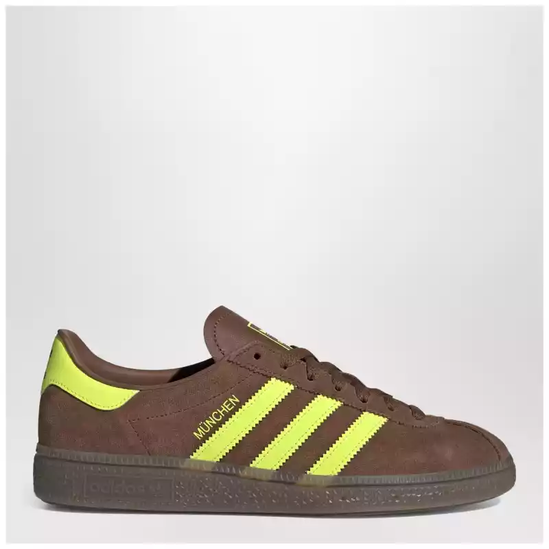 adidas Originals Sneakers München in brown/yellow suede