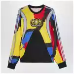 adidas x Brain Dead Black/Eqt Yellow jersey with logo patch
