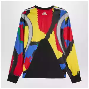 adidas x Brain Dead Black/Eqt Yellow jersey with logo patch