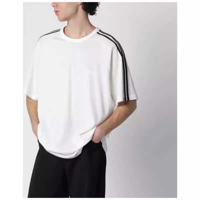 adidas Y-3 Oversized Core White T-shirt with logo