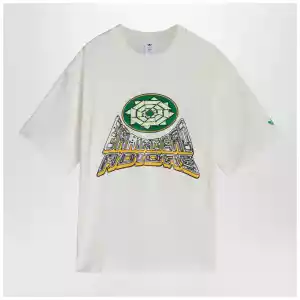 adidas x Brain Dead Core White T-shirt with logo print