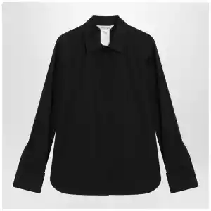 Max Mara Black cotton shirt with logo