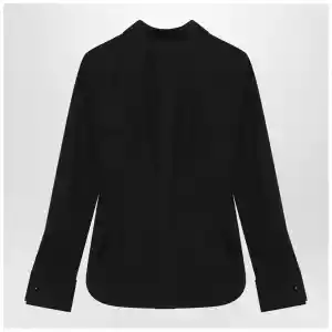 Max Mara Black cotton shirt with logo