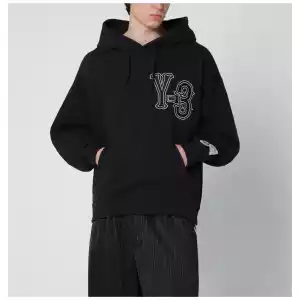 adidas Y-3 Black Elite 5 GFX hooded sweatshirt