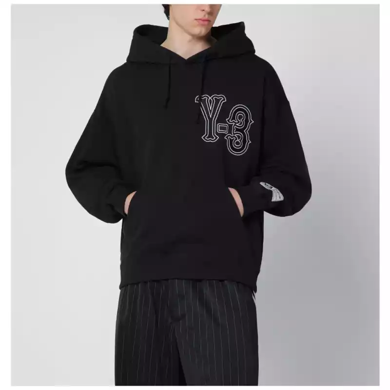 adidas Y-3 Black Elite 5 GFX hooded sweatshirt
