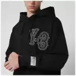 adidas Y-3 Black Elite 5 GFX hooded sweatshirt