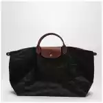 Longchamp Travel bag Black Le Pliage Original S