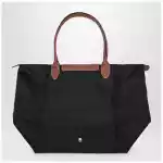 Longchamp Black Le Pliage Original L bag