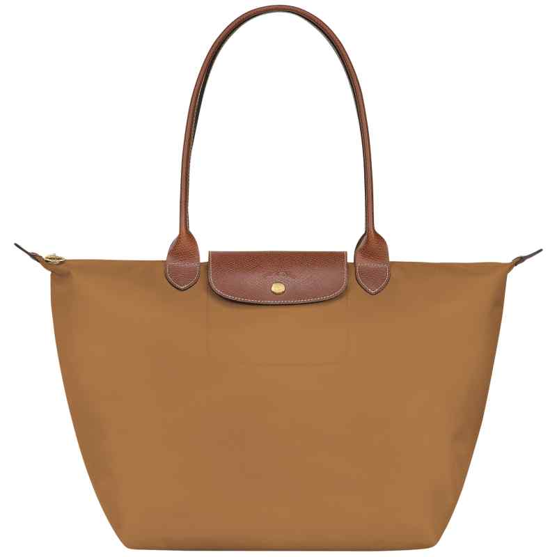 Longchamp Chamois coloured Le Pliage Original L bag