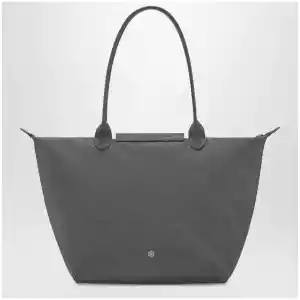 Longchamp Anthracite grey shopping bag L Le Pliage One