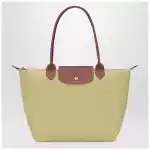 Longchamp Pistachio coloured Le Pliage Original M bag
