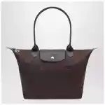 Longchamp Mocha coloured Le Pliage Green M bag