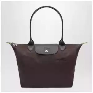 Longchamp Mocha coloured Le Pliage Green M bag
