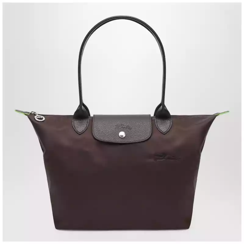 Longchamp Mocha coloured Le Pliage Green M bag