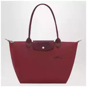 Longchamp Pomegranate-coloured Le Pliage Green M bag