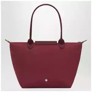 Longchamp Pomegranate-coloured Le Pliage Green M bag