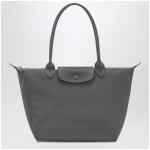 Longchamp Anthracite grey shopping bag M Le Pliage One