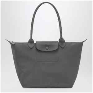 Longchamp Anthracite grey shopping bag M Le Pliage One