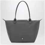 Longchamp Anthracite grey shopping bag M Le Pliage One