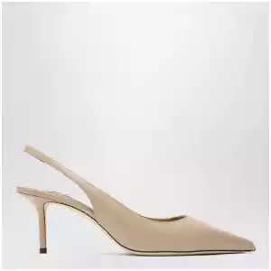 Jimmy Choo Leather slingbacks with ankle strap