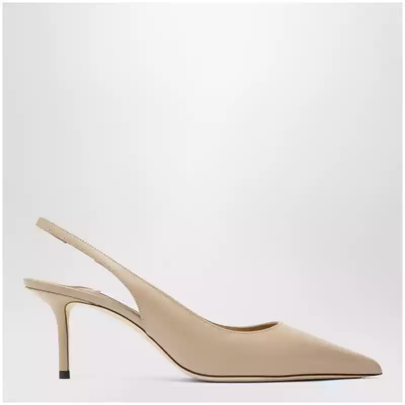 Jimmy Choo Leather slingbacks with ankle strap