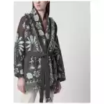 Alanui Echoes Of The Island brown/aquamarine cardigan