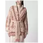 Alanui Echoes Of The Island sand-colored cardigan