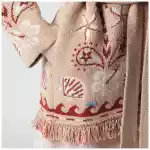 Alanui Echoes Of The Island sand-colored cardigan