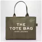 Marc Jacobs Slate green canvas large Tote Bag