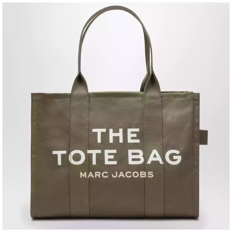 Marc Jacobs Slate green canvas large Tote Bag