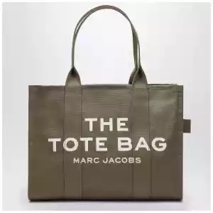 Marc Jacobs Slate green canvas large Tote Bag
