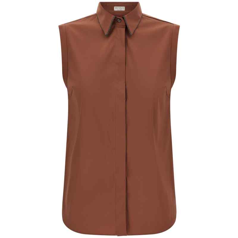 Brunello Cucinelli Shiny Trim Shirt